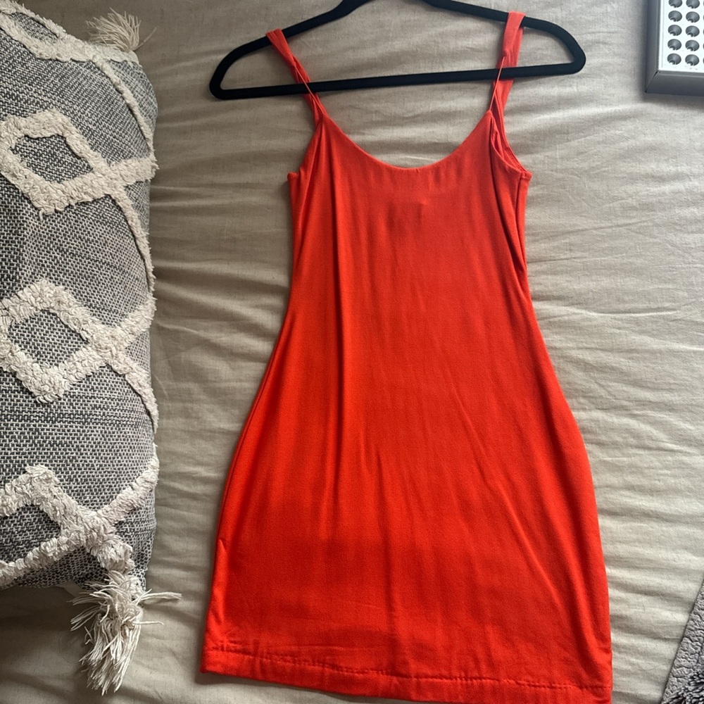 Oh Polly Vibrant Orange Mini Dress